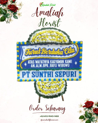 Papan Bunga Duka di Bintan Timur